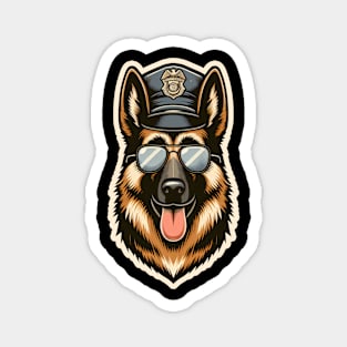 German Shepherd Police Magnet