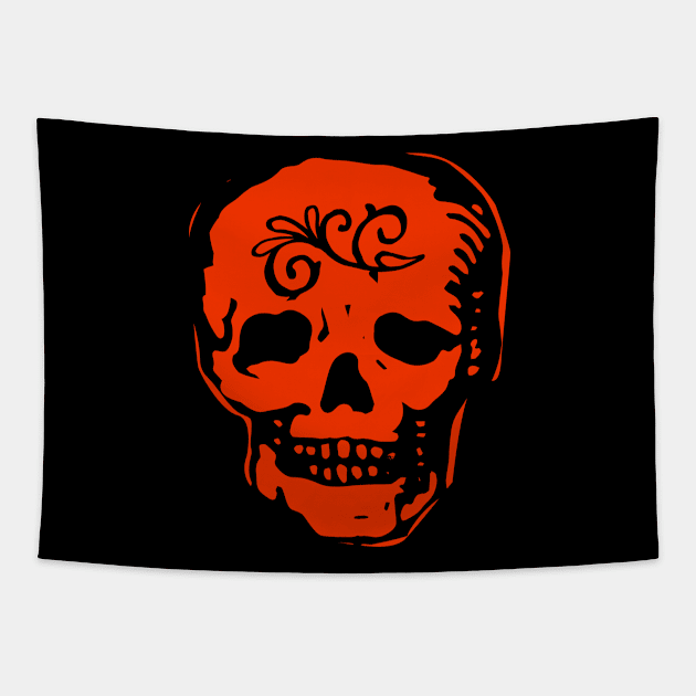 calacas dia de los muertos calavera skull Tapestry by penandinkdesign@hotmail.com