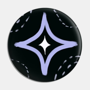 Modern Unity Star Abstract Art Pin