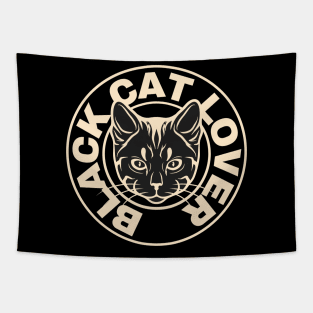 Black cat Lover Tapestry