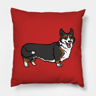 Pembroke Welsh Corgi Black and Tan Pillow