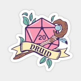 D&D Druid D20 Magnet