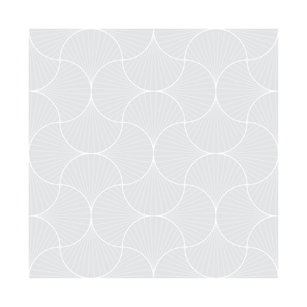 Light Gray Vintage Geometric Scales by Carolina Díaz