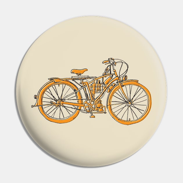 Steam Punk Cycling Pin by beard0