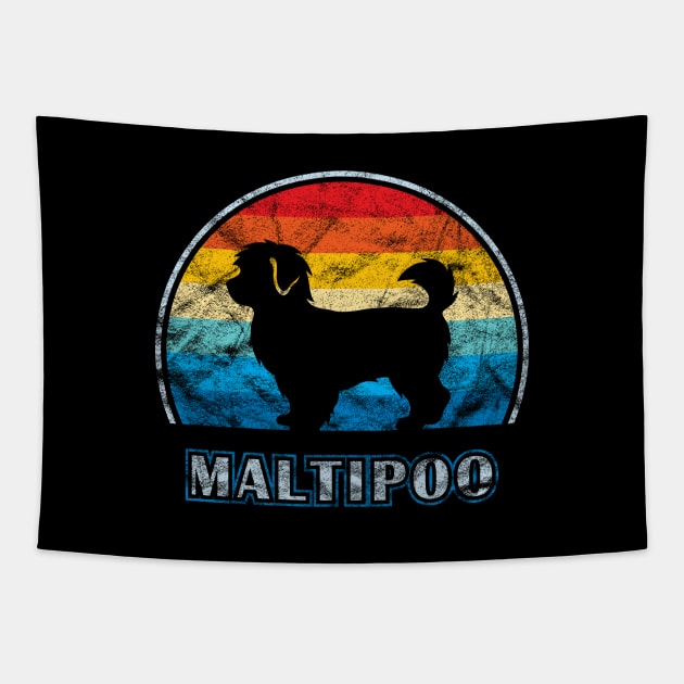 Maltipoo Vintage Design Dog Tapestry by millersye