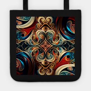 Geometric Pattern Vintage Tote