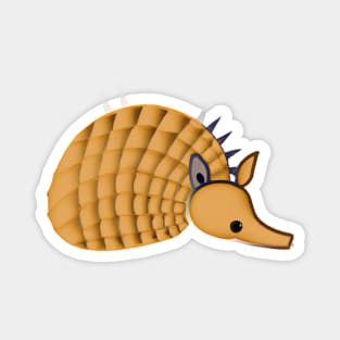 Cute Armadillo Drawing Magnet