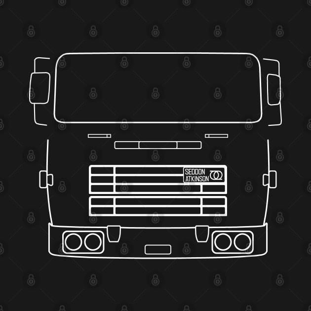 Seddon Atkinson 400 classic truck outline (white) by soitwouldseem