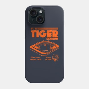 Defunct Tiger Stadium Detroit Michigan Phone Case