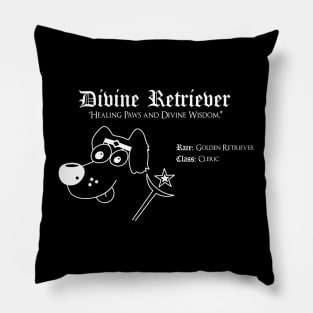 RPG Dog Class - Cleric (Divine Retriever) Pillow