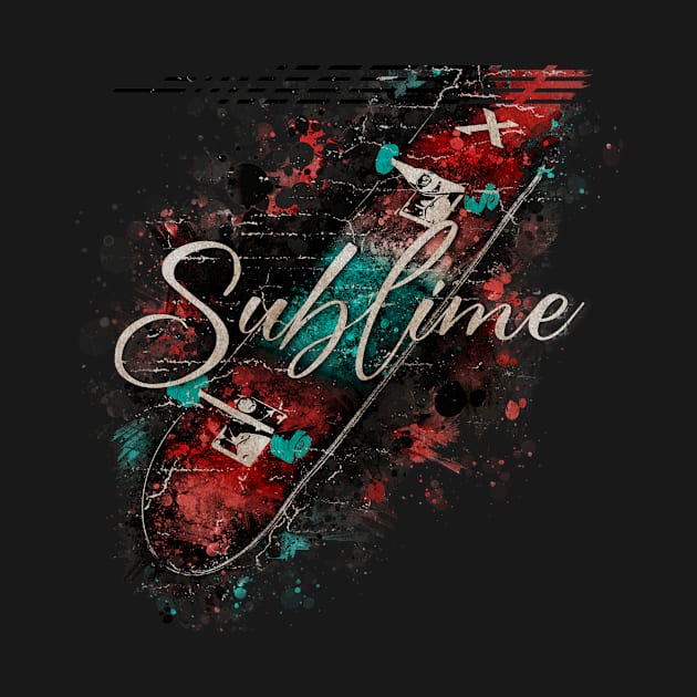 Sublime VINTAGE X Skateboard by GLOBALARTWORD