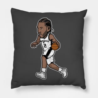 Kawhi Leonard Cartoon Fan Pillow