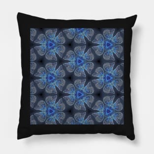Blue Butterflies Pattern Pillow