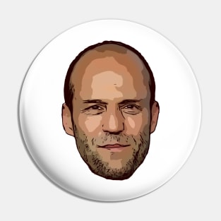 Jason Statham Vector Art Pin