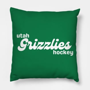 Modern Utah Grizzlies White Pillow