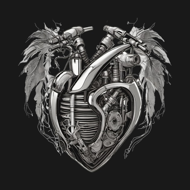 Biker at heart motorbike engine love by Edgi