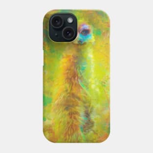 Portrait of a Meerkat Phone Case