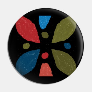 Terracotta Abstract Pin