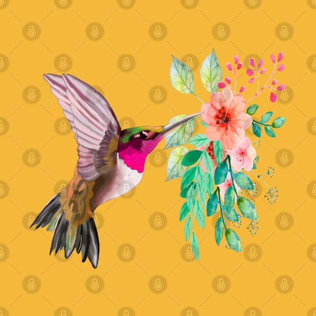 Colorful Colibri by Happy Art Designs