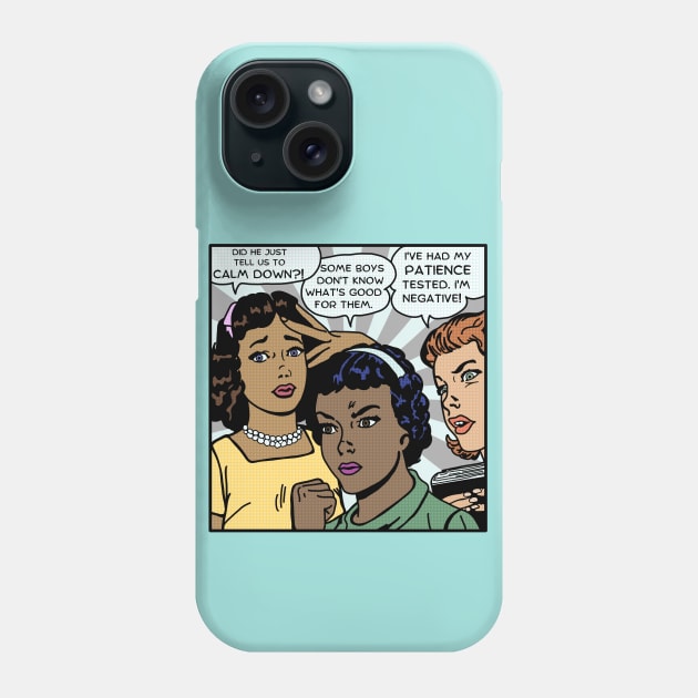 Comic Women Lost Patience Phone Case by Slightly Unhinged