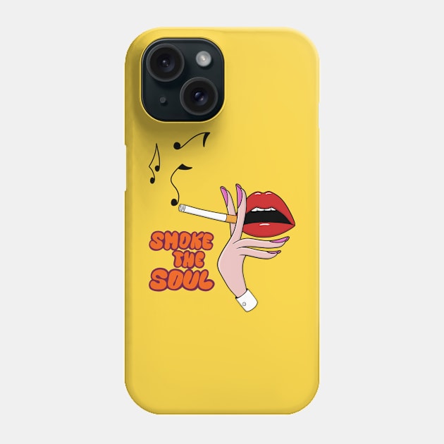 Smoke the Soul Phone Case by ritmical-mente