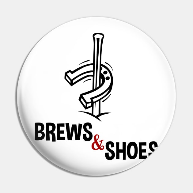 Brews and Shoes Horseshoe Ringer Pitching Pin by SassySoClassy