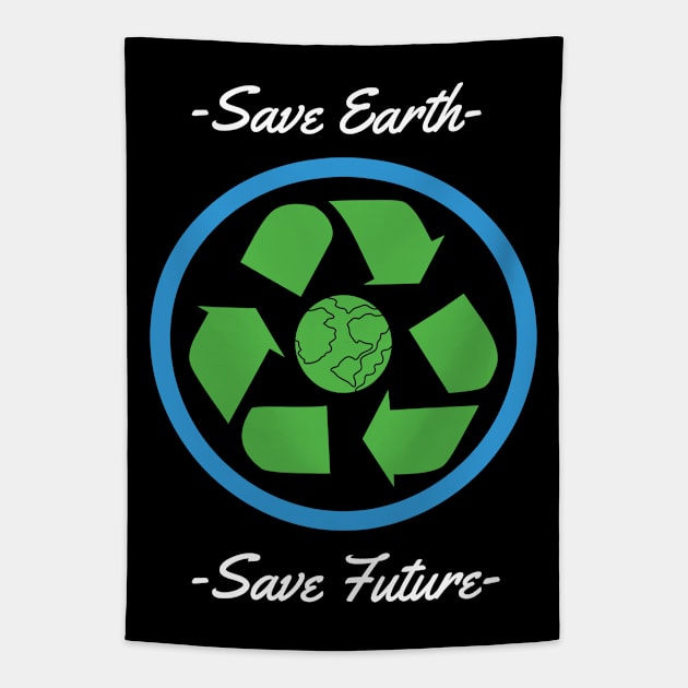 Save Earth Save Future Tapestry by MZeeDesigns