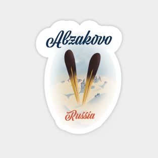 Abzakovo Russian ski poster Magnet