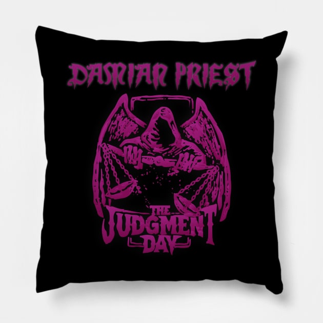 DAMIAN PRIEST Pillow by Garangone