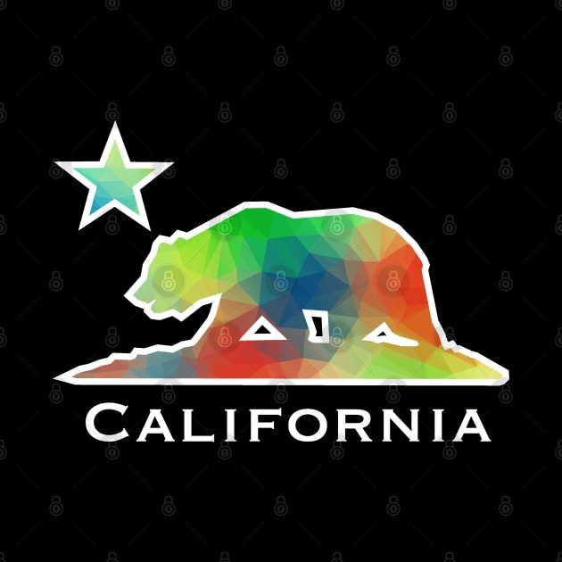 Geometric California State Flag by DeadBeatElite