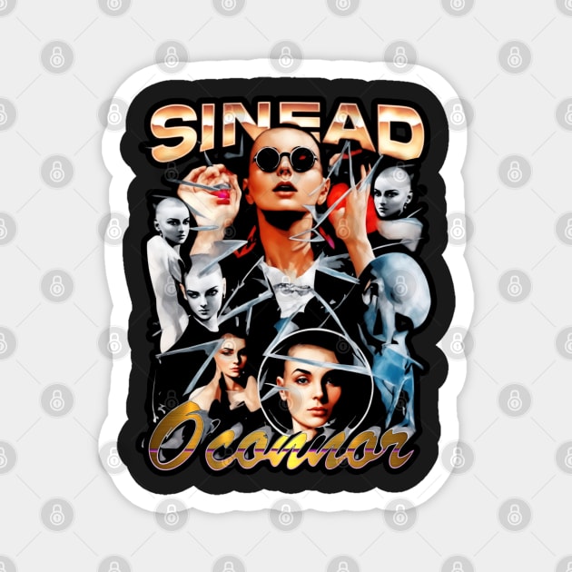 funny vintage sinead oconnor Magnet by masterpiecesai