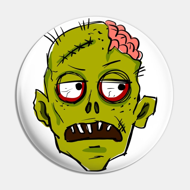 Bored zombie face, illustration Pin by Morphart