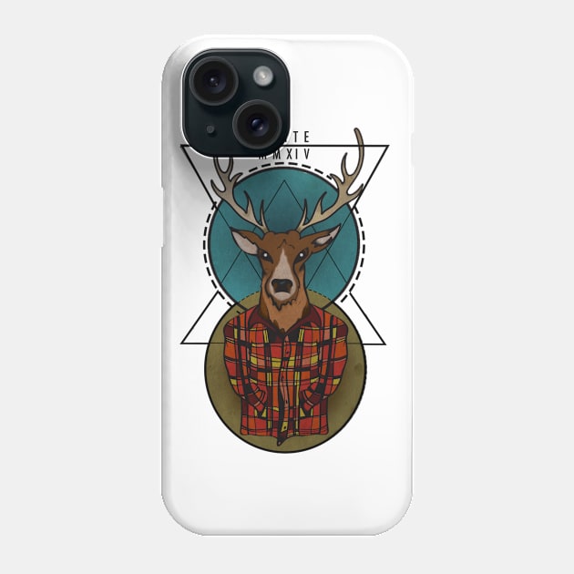 Stag in Shirt Phone Case by EliteMMXIV