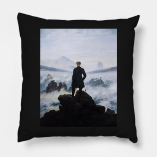 David Friedrich- The Traveler Contemplating a Sea of Clouds - Painter Pillow