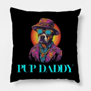 "Pup Daddy" Funny T-shirt Pillow