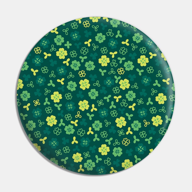 St Patricks Day Pattern Pin by TheVintageChaosCo.