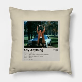 Say Anything Movie Best Scene Pillow