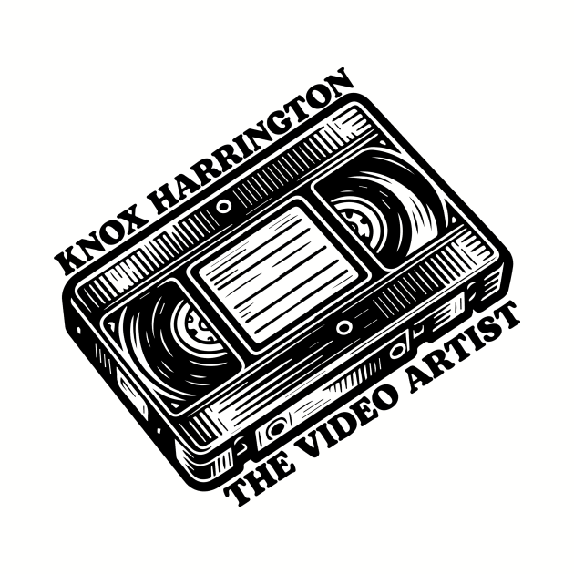 Knox Harrington The Video Artist Funny The Dude Lebowski Maude's Friend Logo by GIANTSTEPDESIGN