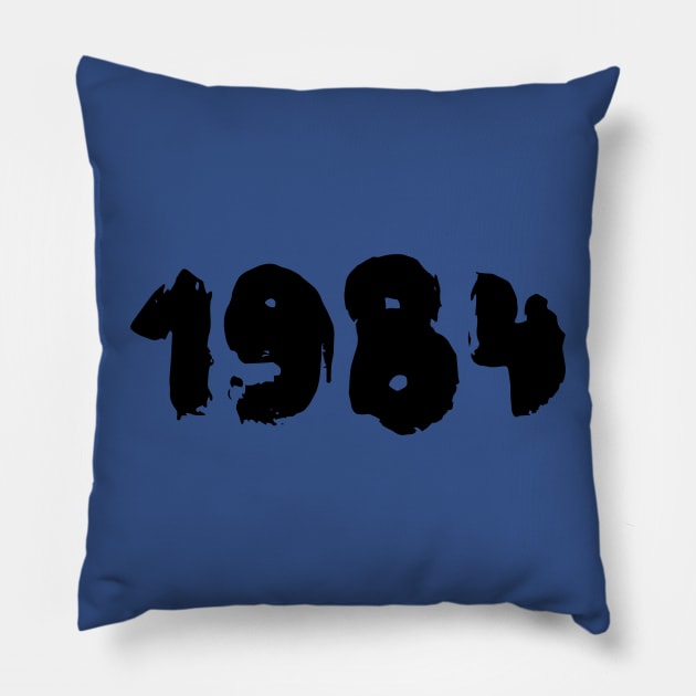 1984 Black Pillow by FrogandFog