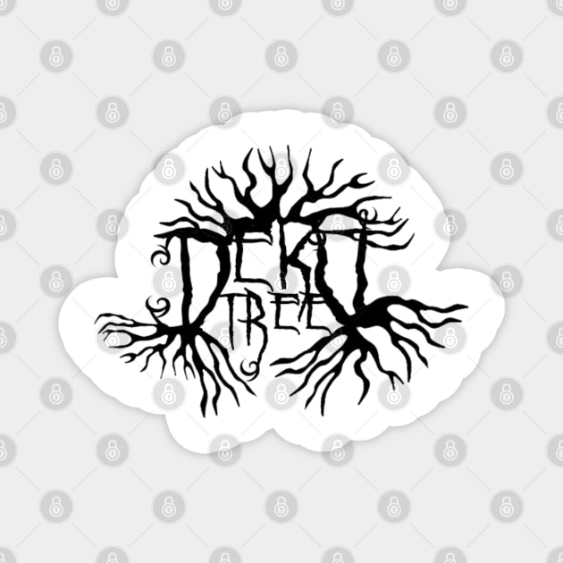 Black Metal Deku Tree Logo Magnet by red-leaf