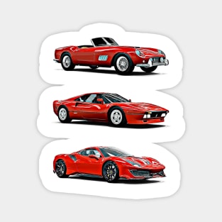 Modena Italian Evolution Cartoon Magnet