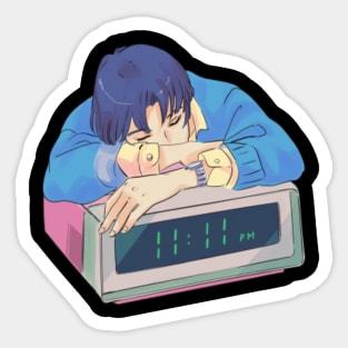 Anime Boy (dark blue) Sticker by ShinobiDesings