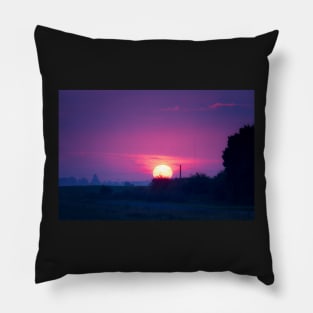 Purple October Sunrise Pillow