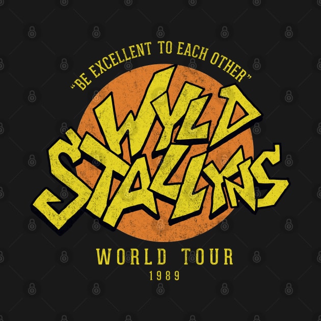 Wyld Stallyns World Tour 1989 - vintage logo by BodinStreet