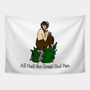 All Hail the Great God Pan Tapestry