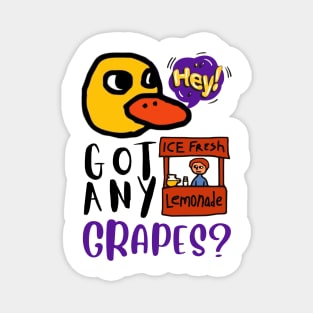 Hey Got Any Grapes The Duck Song Magnet