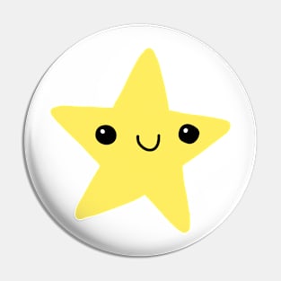 Cutey Face Little Star Pin
