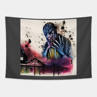 Horror in Watercolor Tapestry