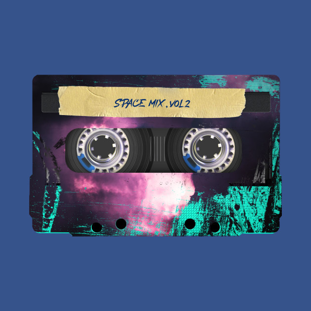 Space Mix Tape, Retro Music Lover - Retro - T-Shirt