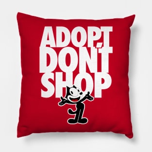 ADOPT DON'T SHOP - 2.0 - Felix the Cat Pillow